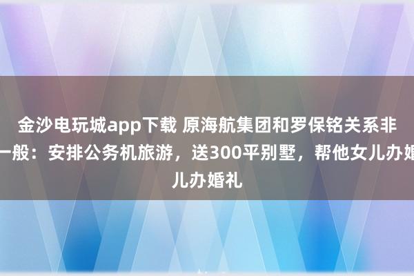 金沙電玩城app下載 原海航集團(tuán)和羅保銘關(guān)系非同一般:安排公務(wù)機(jī)旅游,送300平別墅,幫他女兒辦婚禮