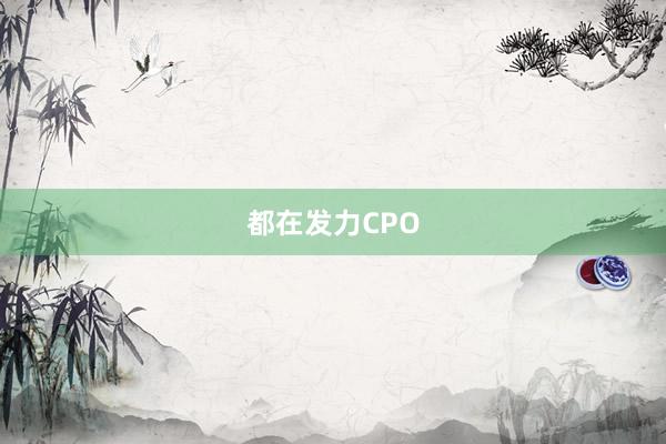 都在發力CPO